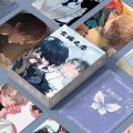 55 Pcs/Set Korean BL Comics Lost in the Cloud Laser Lomo Card Baek Cirrus, Yeon Skylar HD Photocard Collection Cards.
