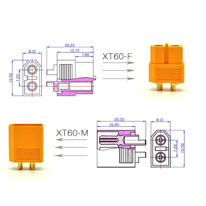 XT60%20Male+Female%20Connector%20(Pair)%20For%20RC%20Lipo%20Battery%20-%20Image%204