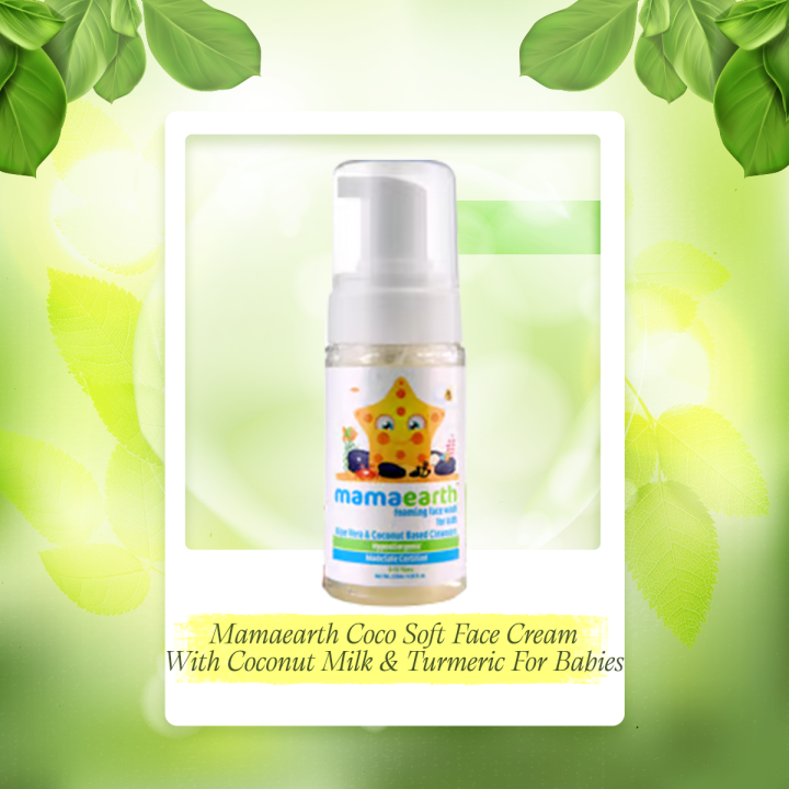 Mamaearth Foaming Baby Face Wash for Kids with Aloe Vera and Coconut Based Cleansers-120 ml