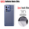 Infinix Note 50s Note 50 Pro+ Carbon Fiber Pattern Matte Back Film Rear Sticker Translucent Soft Protective Film.