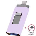 U disk 4-in-1 mobile phone OTG flash drive is suitable for Apple Android computer typec cross-border 128G 1T U disk. 