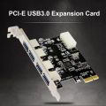 PCI-e to USB Expansion Card 4 Port USB 3.0 PCI Express Card USB PCI-E PCIE Adapter Converter for win 10. 