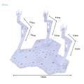 action bases Holder Figure Display Base for 1/144 Action Figures Accs Black.