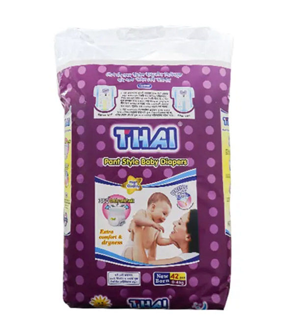 Thai Baby Diaper Pant New Born (0-4 Kg) 42 Pcs