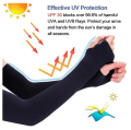 1 Pair Arm hand Sleeve cycle Sleeves Uv Protection for Men Women Black.