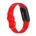 Watch Strap For Fitbit Luxe Silicone Color Buckle Watch Band, Size:L(White). 