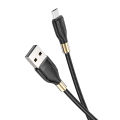 Hoco U92 2.4A Gold Collar USB to Micro Fast Charging Data Cable - 1.2 Meter. 