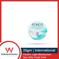 POND'S Light Moisturiser 25ml Non-Oily Fresh Feel For Soft Glowing Skin With Vitamin E & Glycerin. 