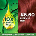 Indian product Hair styling Garnier Color Natural Intense Red shade no 6.60 used for male/female - 70 ml + 60 gm. 