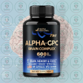 Nutra Harmony 7in1 Alpha-GPC Brain Complex – 600 mg – 60 Capsules – with GABA, L-Theanine, L-Tyrosine, B6, B12, Magnesium – for Brain, Memory & Focus. 