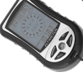 LCD Digital Compass Outdoor Hiking Multifunctional LCD Compass Altimeter Black 1Pcs.