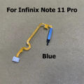 New For Infinix Note 11 Pro Fingerprint Sensor Touch ID Scanner Connector Home Button Menu Flex Cable X697.