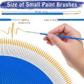 100Pcs Art Miniature Paint Brushes Fine Detail Paint Brush Tiny Painting Brushes for Acrylic Oil Watercolor AcrylicBasketball. 
