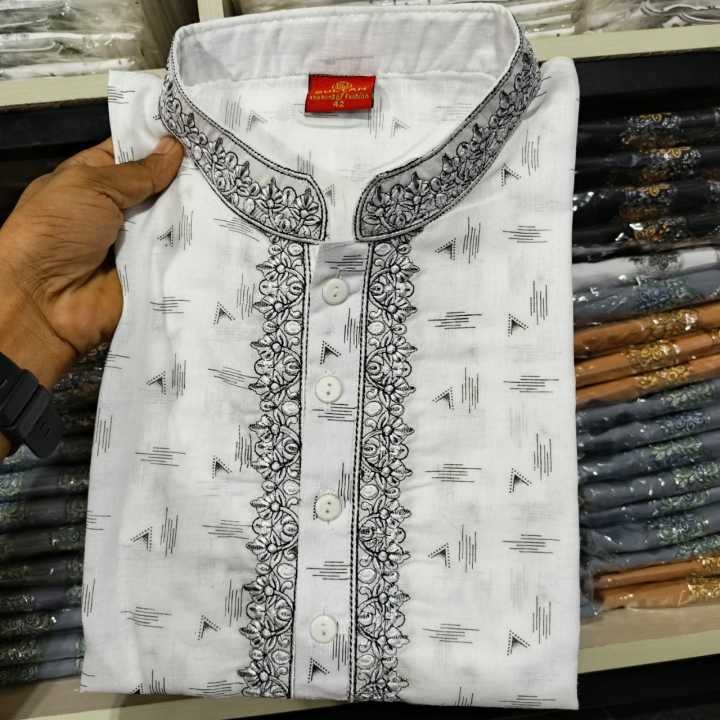 100%Pure Suti Kaporer Panjabi Premium Quality For Men