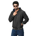 Black Jacket for men 2024 new collection | Printed jacket for men winter china high quality | Black jacket for men winter 2024 double part - Hoodie jacket for biker. 