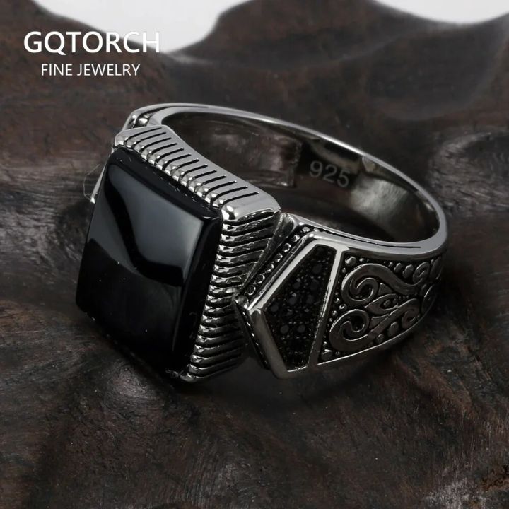 Guaranteed%20Mens%20Rings%20Silver%20s925%20Antique%20Turkish%20Rings%20For%20Mens%20Signet%20Ring%20With%20Stone%20Color%20Square%20Turkish%20Jewelry%20Anello%20Uomo%20-%20Image%202