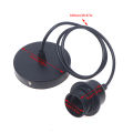 E27 Hanging Lamp Holder with 1M Cable Ceiling Lamp Holder Socket Lamp Base for Hanging Pendant Lights. 