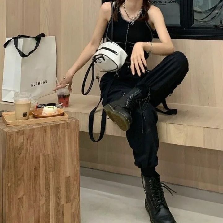 New%20Harajuku%20Goth%20Jogging%20Cargo%20Pants%20Women%20Streetwear%20Black%20High%20Waist%20Solid%20Color%20Oversized%20Pants%20Casual%20Trousers%20Female%20-%20Image%202