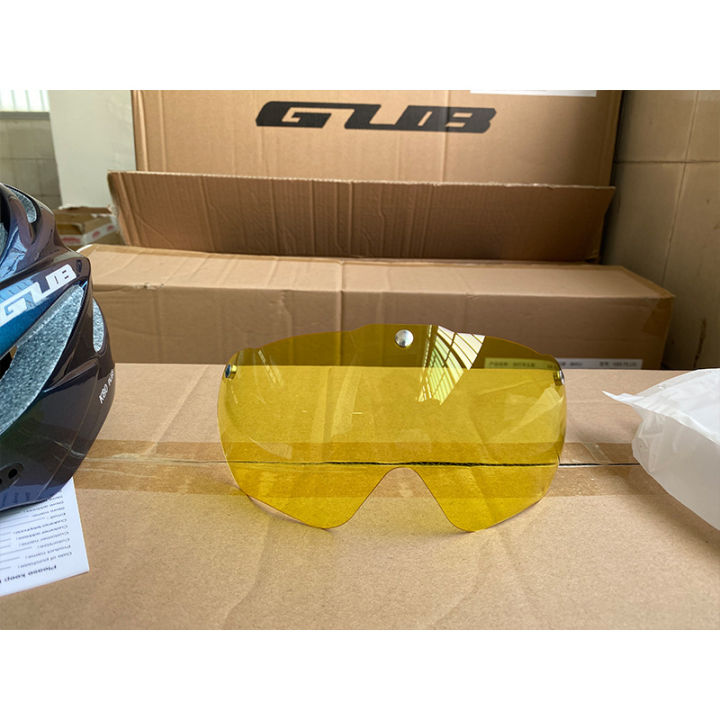 GUB%20K80%20Plus%20Mountain%20Bike%20Helmet%20Magnetic%20Transparent%20Spectacle%20Lenses%20Brilliant%20Yellow%20Night%20Vision%20Grey%20Dazzling%20-%20Image%204