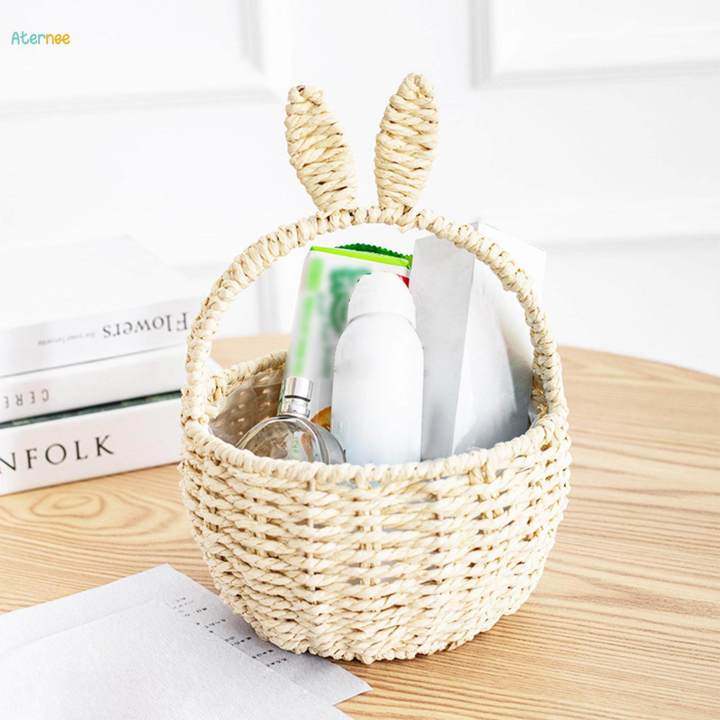 Easter Eggs Candies Gift Storage Basket Cute 7x11inch for Kids Girls Boys