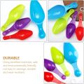 "Small Pet Design 4-Piece Measuring Spoon Set - Multi-Color Plastic for Baking Accuracy - 1 Set".