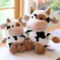 Cute calf plush toy black and white cow doll silly cute cow cow doll ragdoll pillow birthday gift. 