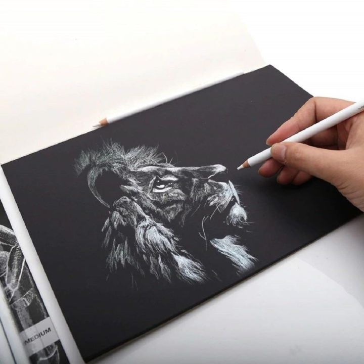 Keepsmiling%203%20Pcs%20Woodless%20Black%20Charcoal%20Pencil%20for%20Sketching,%20Drawing%20and%20Other%20Artistic%20Work%20-%20Image%205