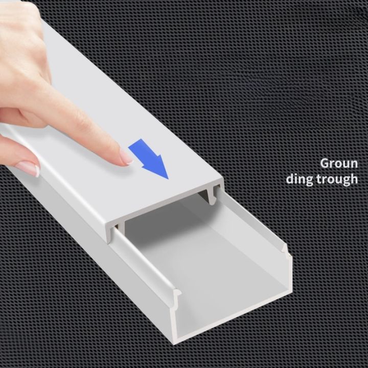 Wall%20Cable%20Concealer%20TV%20Cord%20Cover%20Wall%20Mounted%20TV%20Cord%20Hider%20White%20Cable%20Raceway%20Kit%20Cable%20Channel%20Tv%20Wire%20Covers%20Management%20-%20Image%205