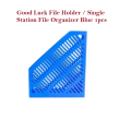 Good Luck File Holder / Single Station File Organizer Blue 1pcs. 