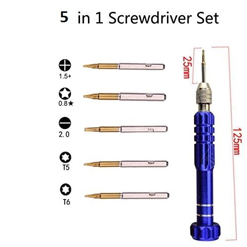 5%20In%201%20SCREW%20DRIVERS%20Multi%20Function%205%20In%201%20Precision%20Screwdriver%20Set%20Repair%20Tool%20Kit%20T5%20T6%201.2mm%201.5mm%200.8mm%20Alloy%20Steel%20&%20Titanium%20Handle%20For%20Disassemble%20Watch%20Cell%20Phone%20Jewelry%20Computer%20Laptop%20-%20Image%203