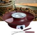 Chocolate Fondue Fountain for BBQ Sauce Practical Date Night Idea Antirust Stainless Steel Heated. 