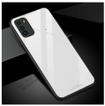 Back Cover for  Samsung Galaxy M02S Case“HONG KONG Design” Fashion Tempered Glass Protector Casing Luxury Design Mirror View Full Red Toughened Glass Case. 