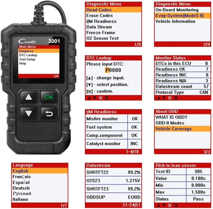 LAUNCH%20CR3001%20Creader%203001%20Code%20Reader%20V2.0%20Lifetime%20Free%20update%20OBDII/EOBD%20Read%20Code%20Auto%20Diagnostic%20Tool%20DIY%20OBD%20Scanner%20KW590%20-%20Image%204