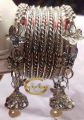 Antique Antic Metal Jhumka Churi/Bengals Set for Women 14pieces. 