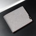 Denim Wallets Purses Men Women Inserts Business Foldable Cowhide Wallet Picture Coin Purse Slim Money Credit ID Cards Holder Bag. 