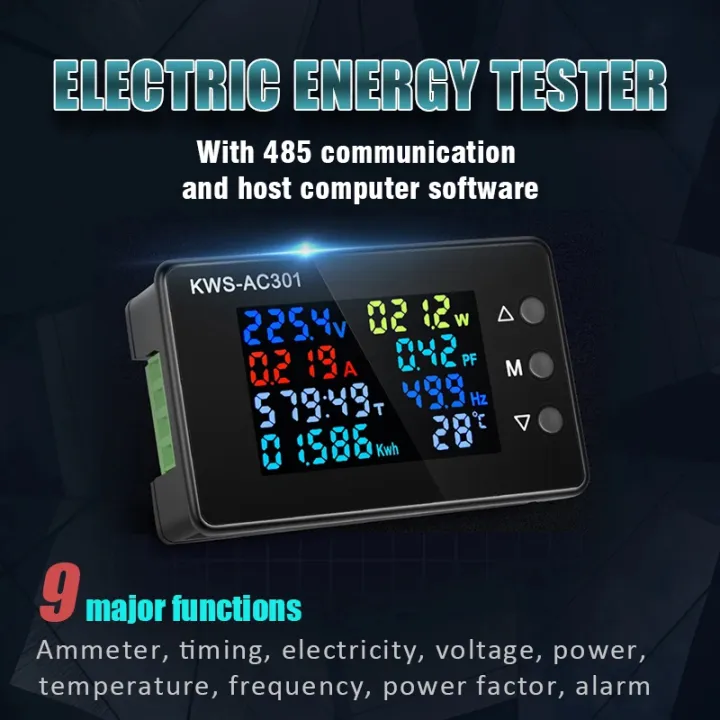 KWS-AC301%20Wattmeter%20Power%20Meter%20Voltmeter%20AC%2050-300V%20Voltage%208%20In%201%20Multifunction%20AC%20Electricity%20Meter%200-20/100A%20Detector%20-%20Image%203