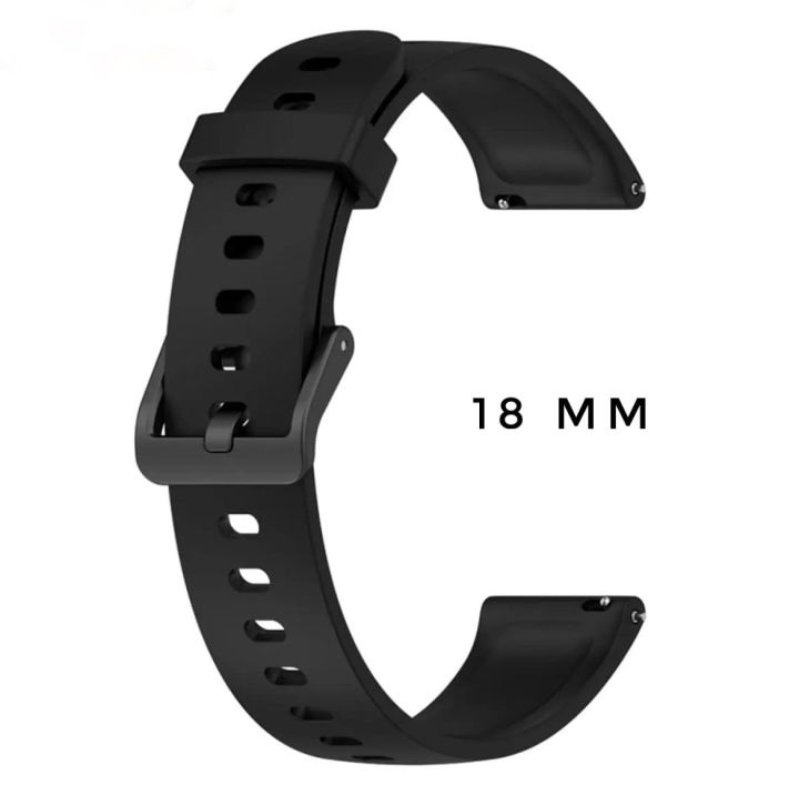 Soft%20Silicone%2018mm%20Watch%20Strap%20for%20Realme%20Band%202%20Xinji%20Cobee%20C1%20-%20Image%204