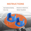 Car Front Subframe Bush Polyurethane Insert Kit Suspension Bushing for Volvo V70 II XC70 2000 Up to 2008. 