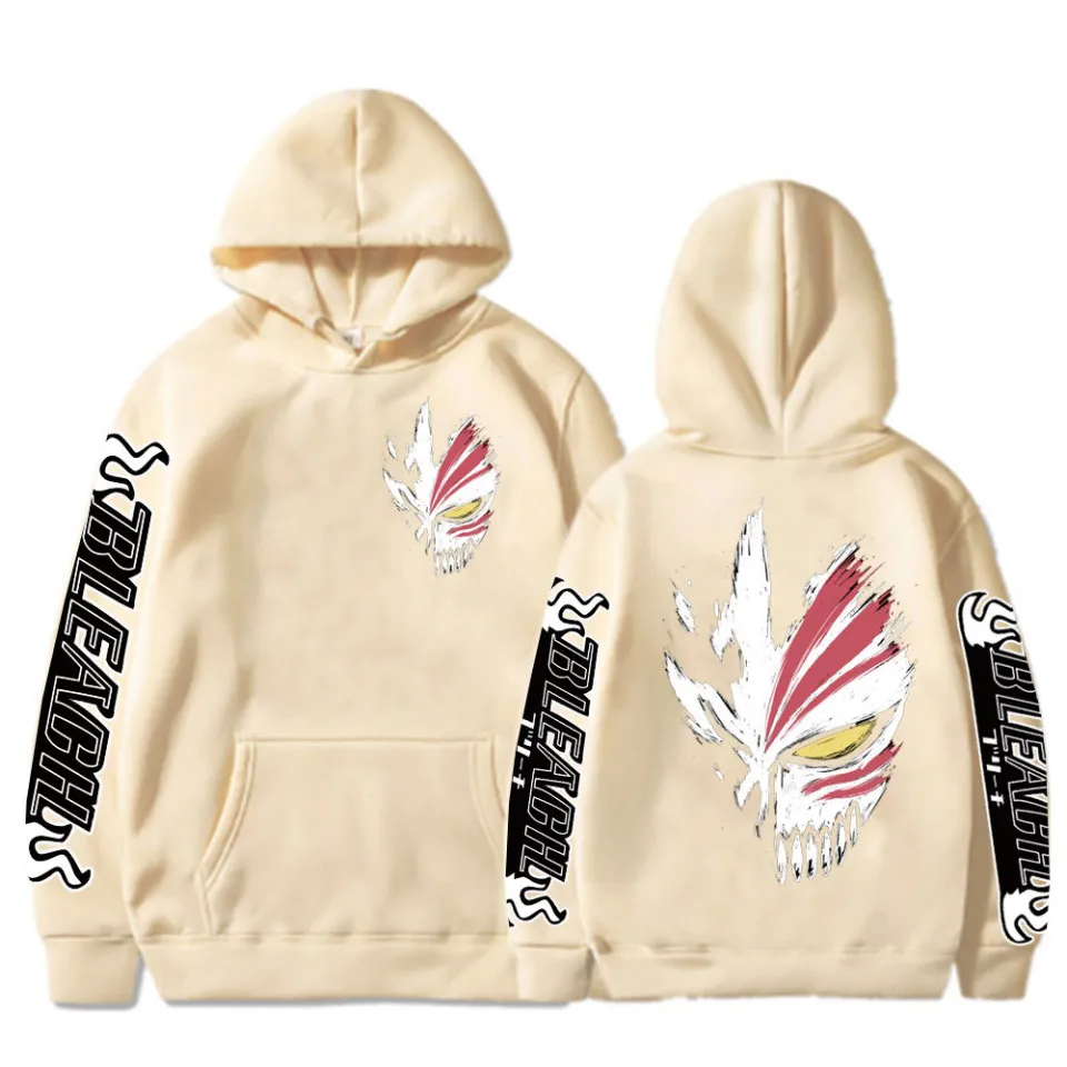 Bleach anime Harajuku hoodies manga hip hop mens sweatshirts
