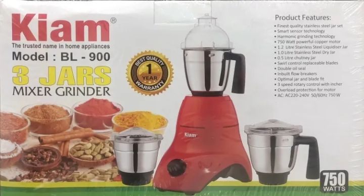 Kiam Mixer Grinder BL-900 (750-W)