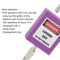 Lockout Padlock Portable Tagout Skidproof Industrial Lock for Factories. 