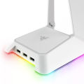 Razer Base Station Chroma Enabled Headset Stand Headphone Support Holder Chroma RGB Lighting 3 USB 3.0 Ports Detachable Base for Gaming Headsets. 