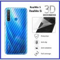 Realme 5 5A 5i 6i Carbon Fiber Film Sticker Full Cover. 