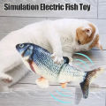 Baby Electric Plush Toy Simulation Animal Electric Swing Fish Pacify Toy Cat Pet Toy Gift.