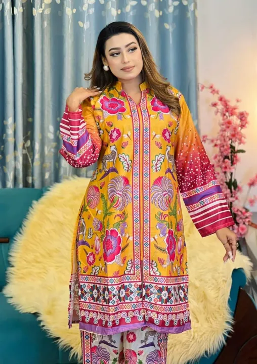 New%20Exclusive%20Pakistani%20Silk%20Two%20Piece%20Printed%20Salwer%20Kameez%20For%20Women%20Girls%20-%20Image%205