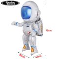 1pc Rocket Astronaut Standing Ballons Spaceman Helium Balloons Out Of Space Theme Birthday Party Baby Shower Decorations Globos.
