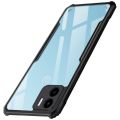 WOW IMAGINE Shock Proof Clear Protective Back Case for Redmi A2 Plus | Redmi A1 Plus | Poco C50 | Poco C51-360 Degree Camera Protection | Transparent Hybrid Back Case Mobile Cover - Black. 