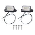 Number Plate Lights Led License Plate Light Rear Lamps For Car.