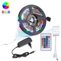 Rgb Led Strip Light 2835 Dc12V 60Leds/M Flexible Lighting Ribbon Tape Lamp White/Warm White/Blue Strip Home Decoration 5 Meter 300Leds Waterproof - Rgb Light. 