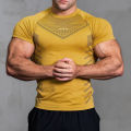 Quick Drying Running T-shirt Sport Shirt Gym Tight Fitting T-shirt Man Training T shirts Fitness Top Oversized Y2K Clothing. 